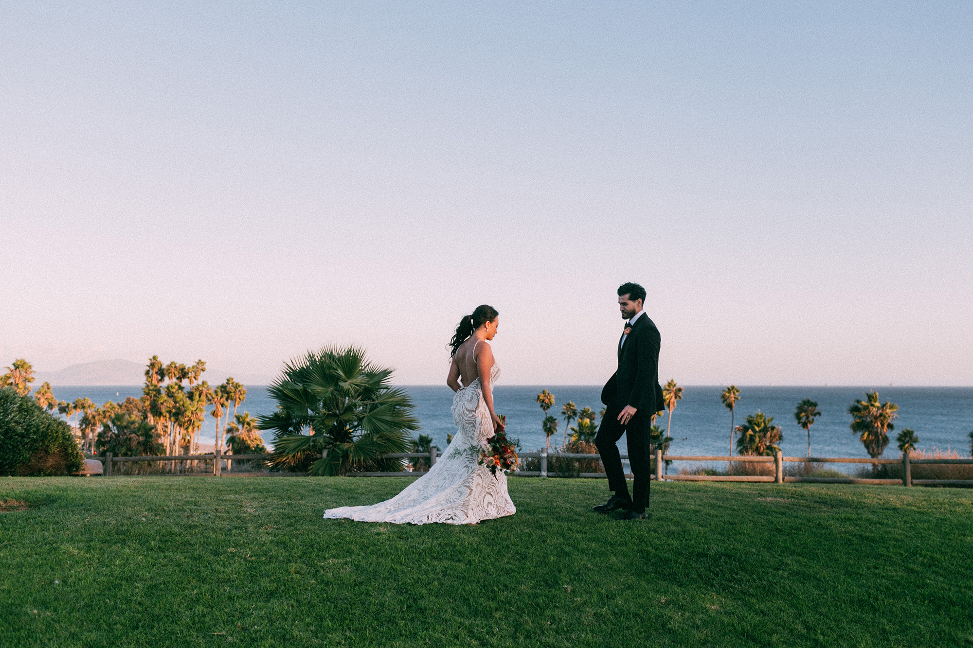 Wedding couple on Great Meadow